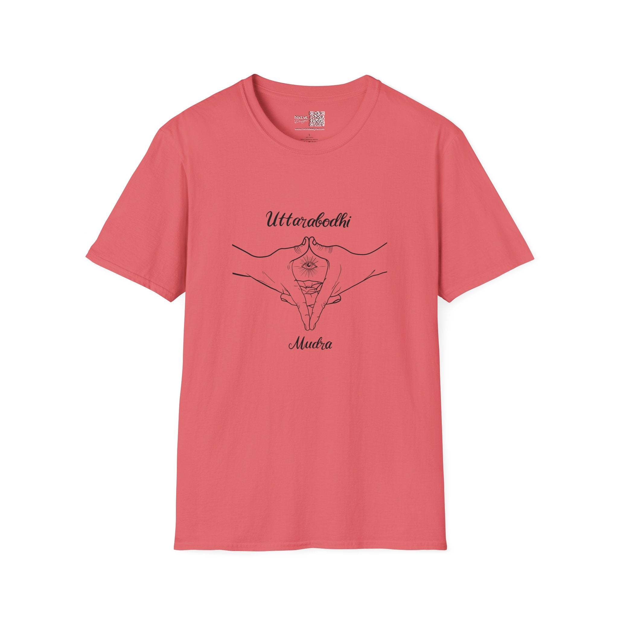 Uttara Bodhi Meditating Mudra - Unisex Gildan64000 T-shirt