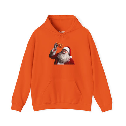 Santa Eating Pepperoni Pizza Hoodie