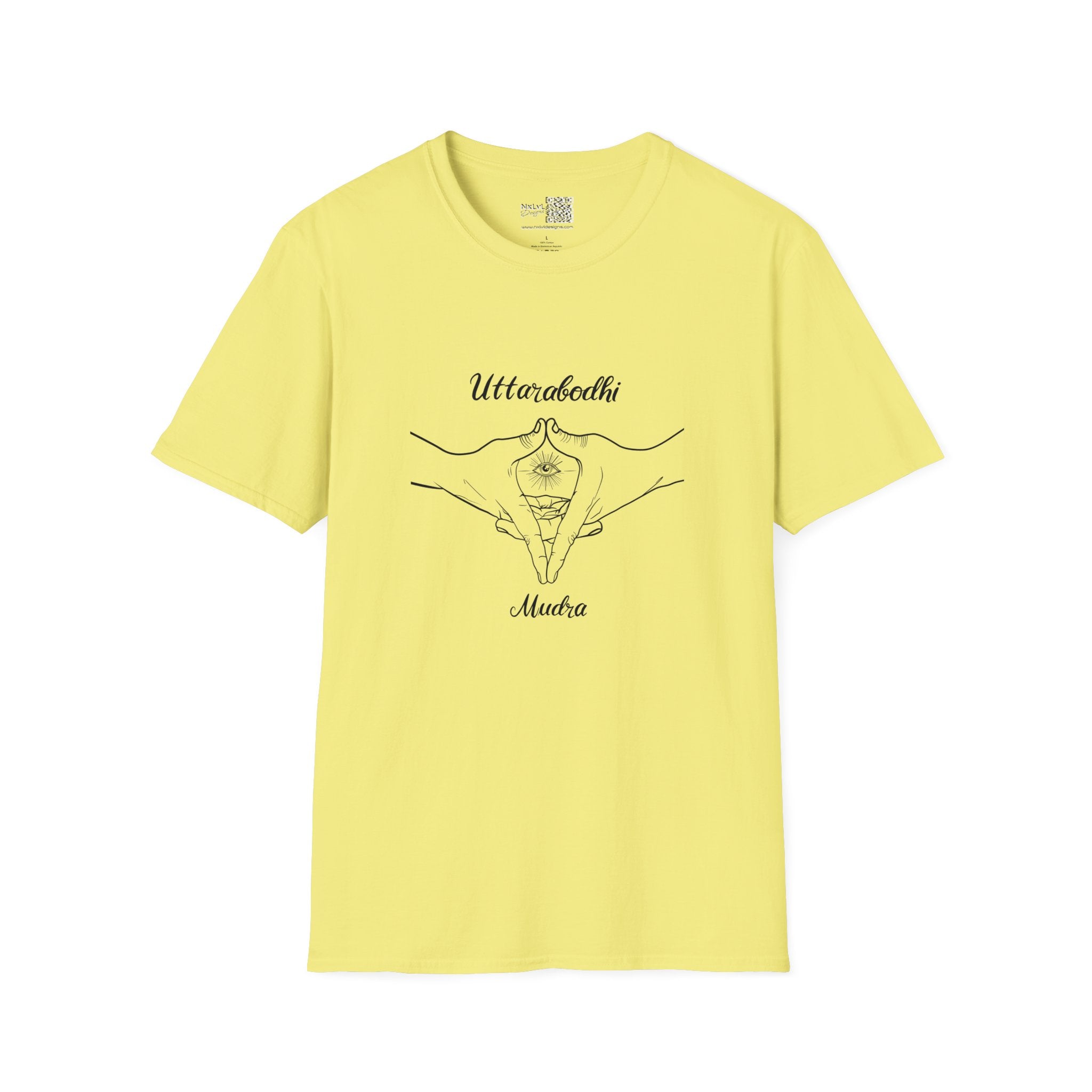 Uttara Bodhi Meditating Mudra - Unisex Gildan64000 T-shirt