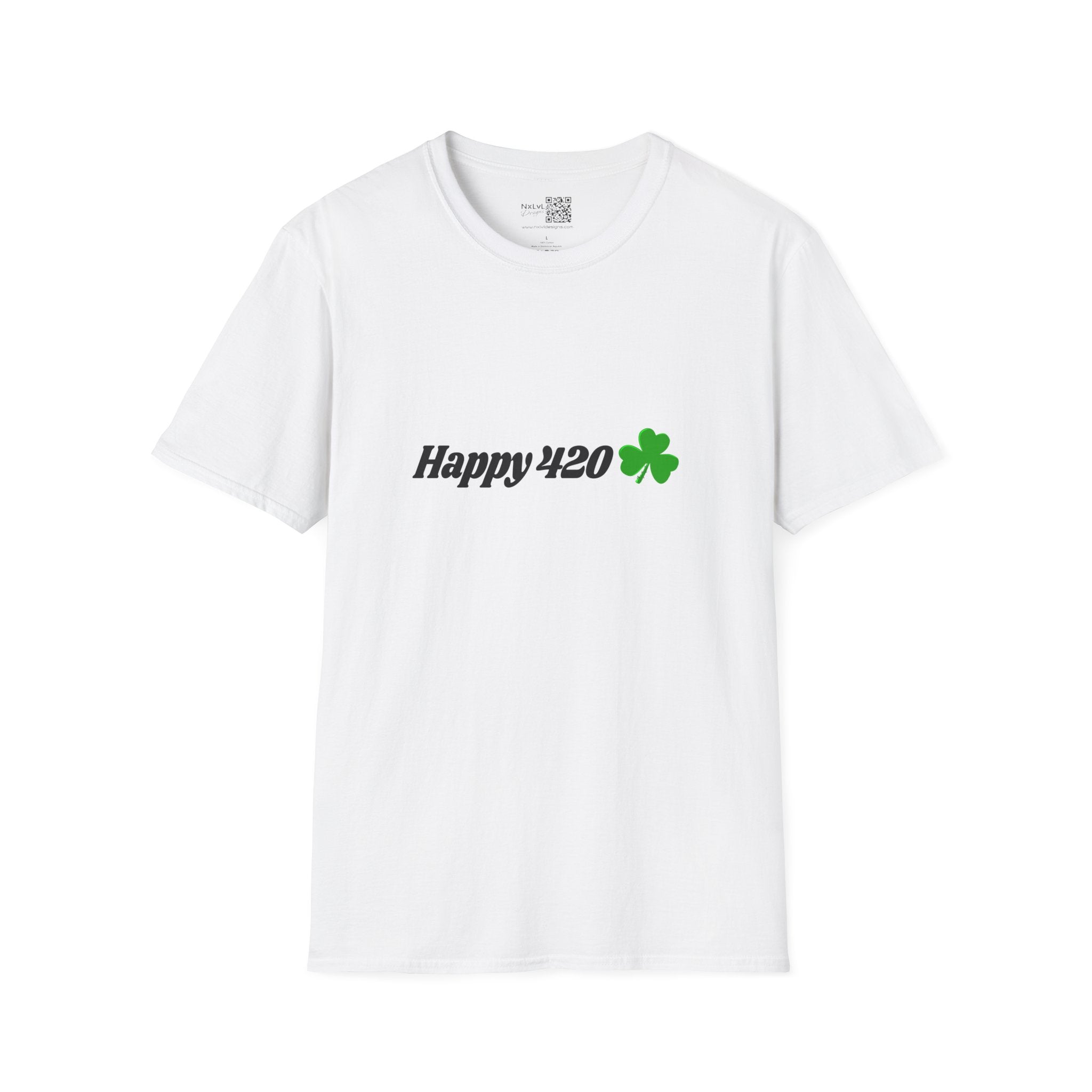 Happy 420 Irish Pride Unisex Softstyle Gildan64000 T-Shirt