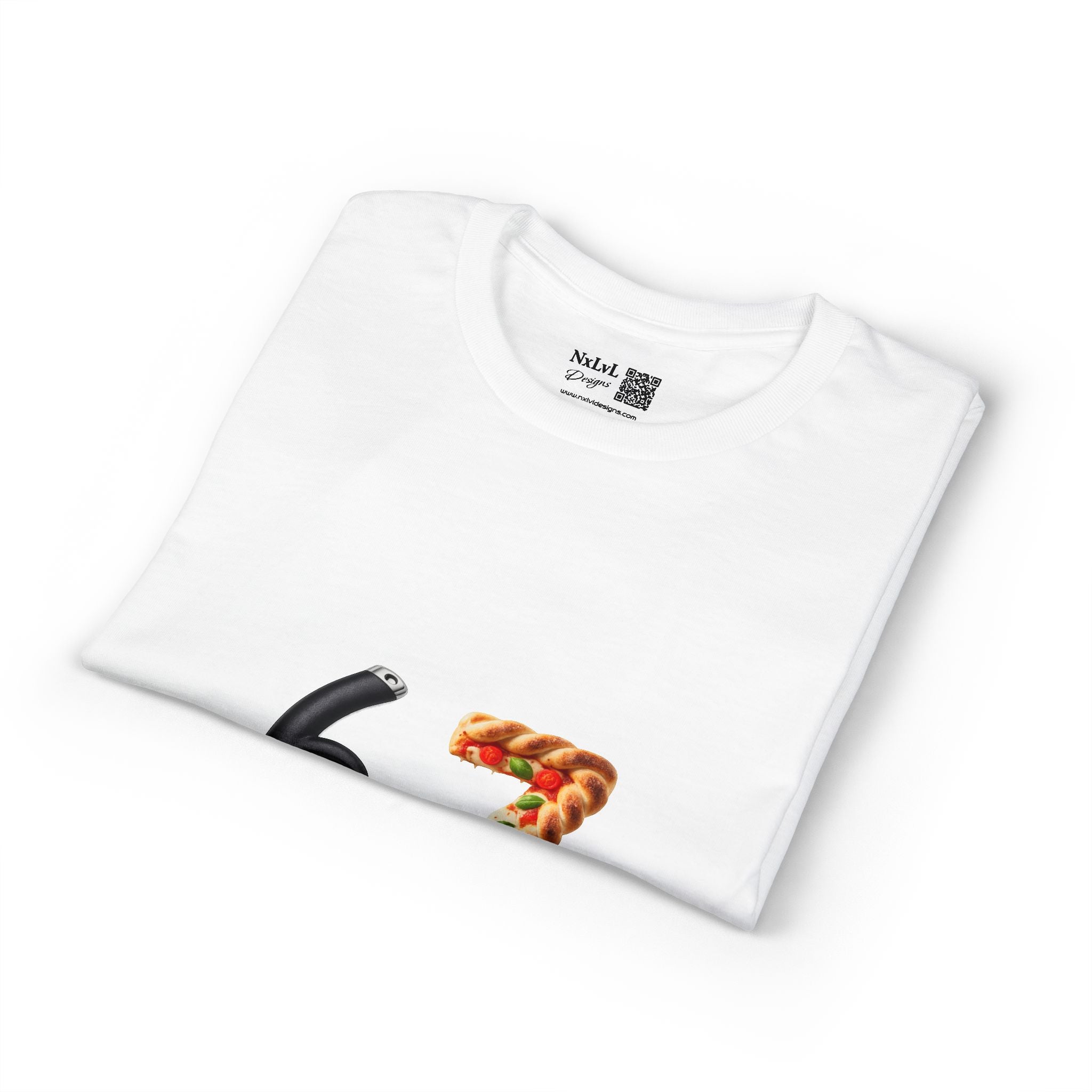 67 Pizza Slice & Wheel Graphic T-Shirt