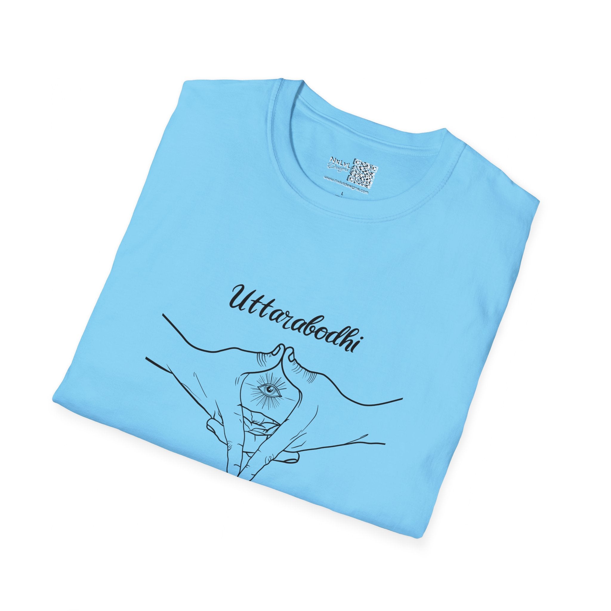 Uttara Bodhi Meditating Mudra - Unisex Gildan64000 T-shirt