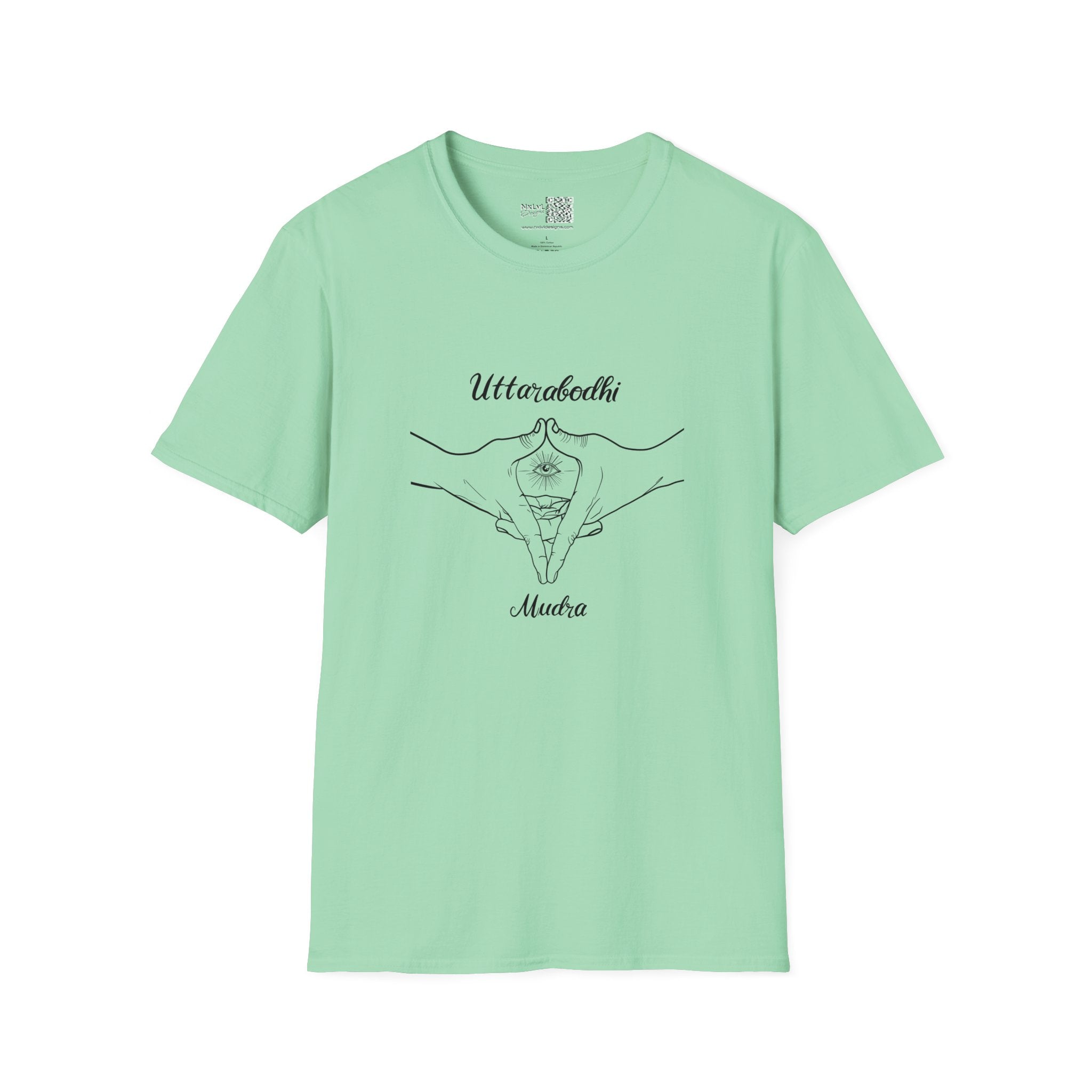 Uttara Bodhi Meditating Mudra - Unisex Gildan64000 T-shirt