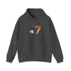 67 Graphic Hoodie — Retro Number Design (Soccer & Pizza Motif)