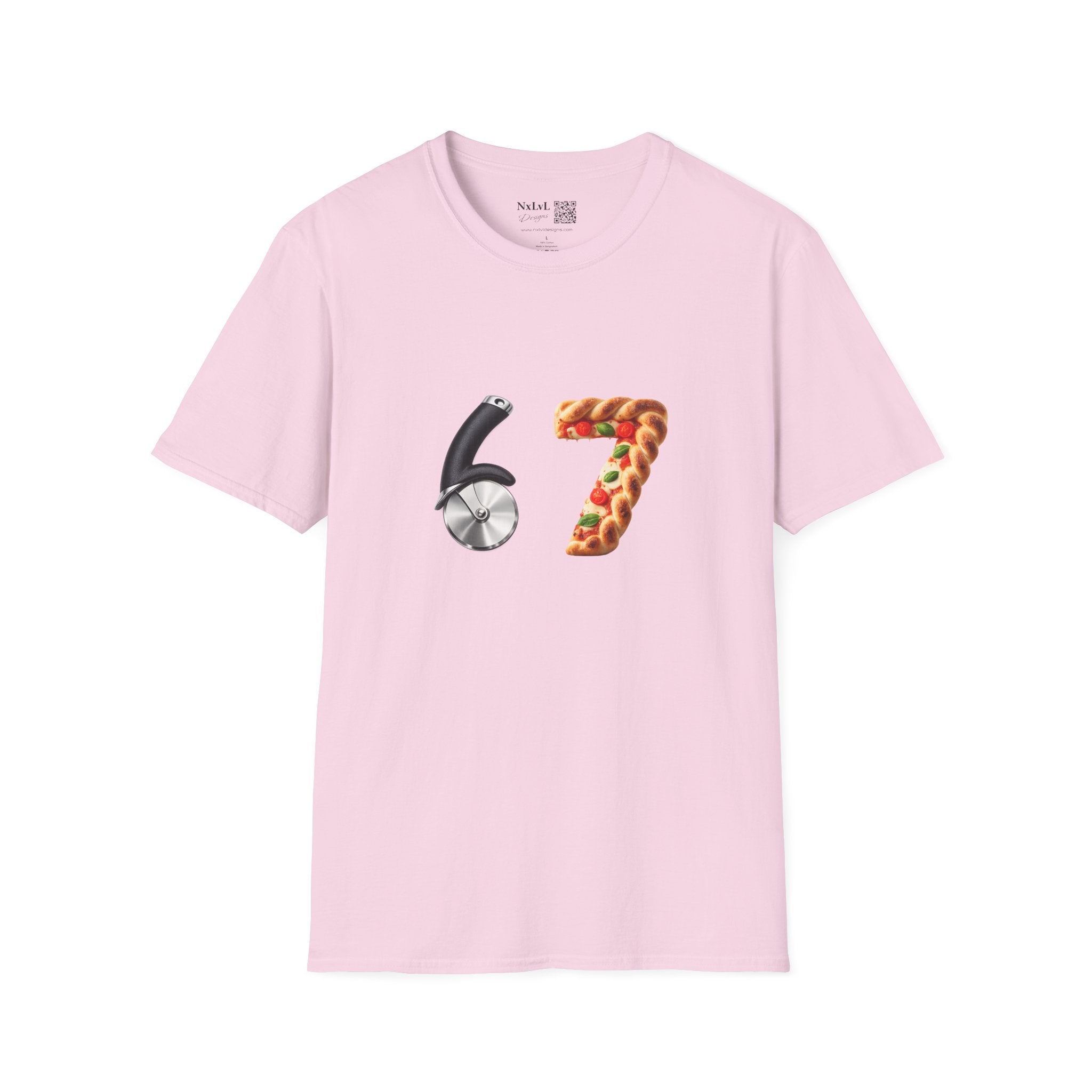 Pizza & Pizza Cutter '67' T-Shirt — Funny Pizza Lover Graphic Tee