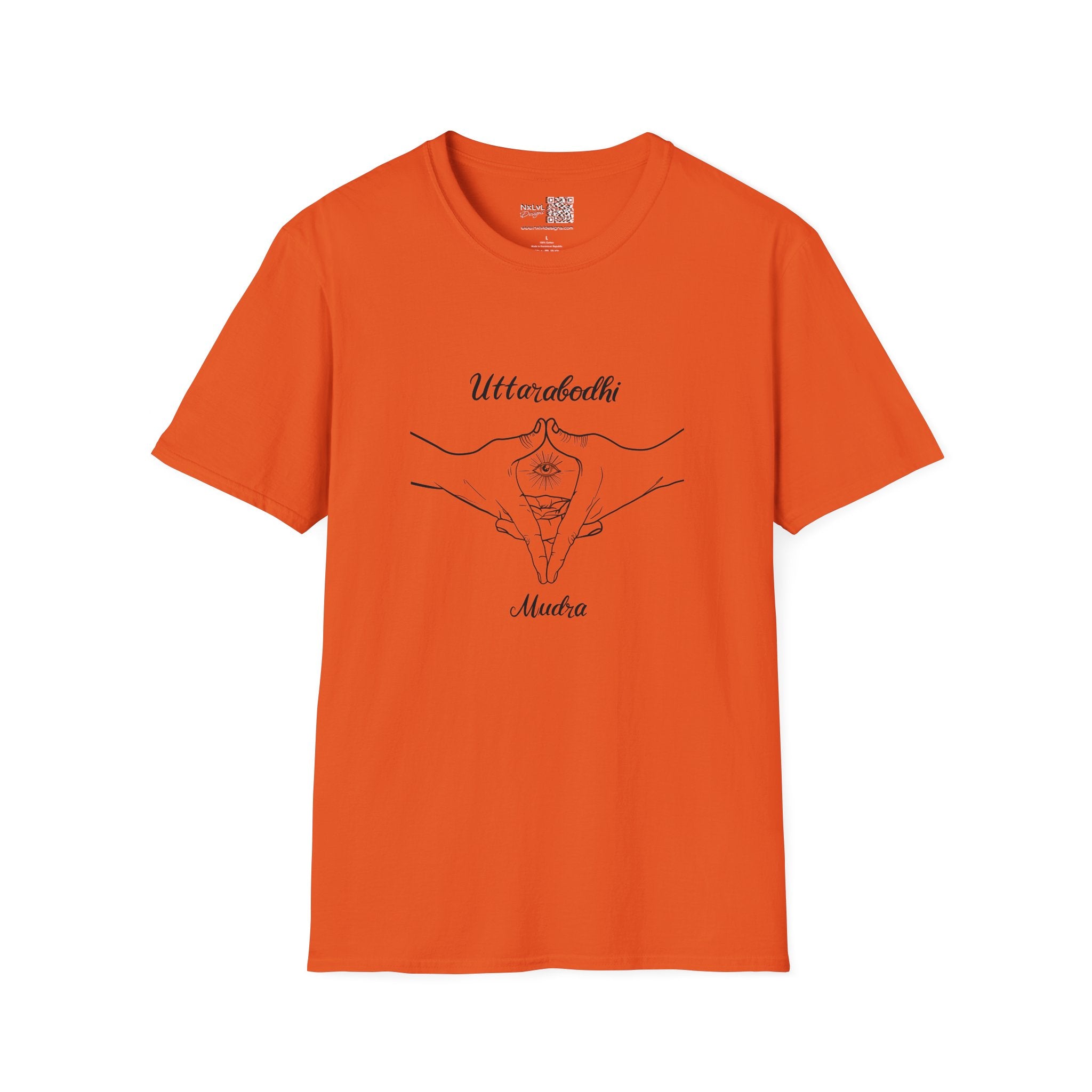 Uttara Bodhi Meditating Mudra - Unisex Gildan64000 T-shirt