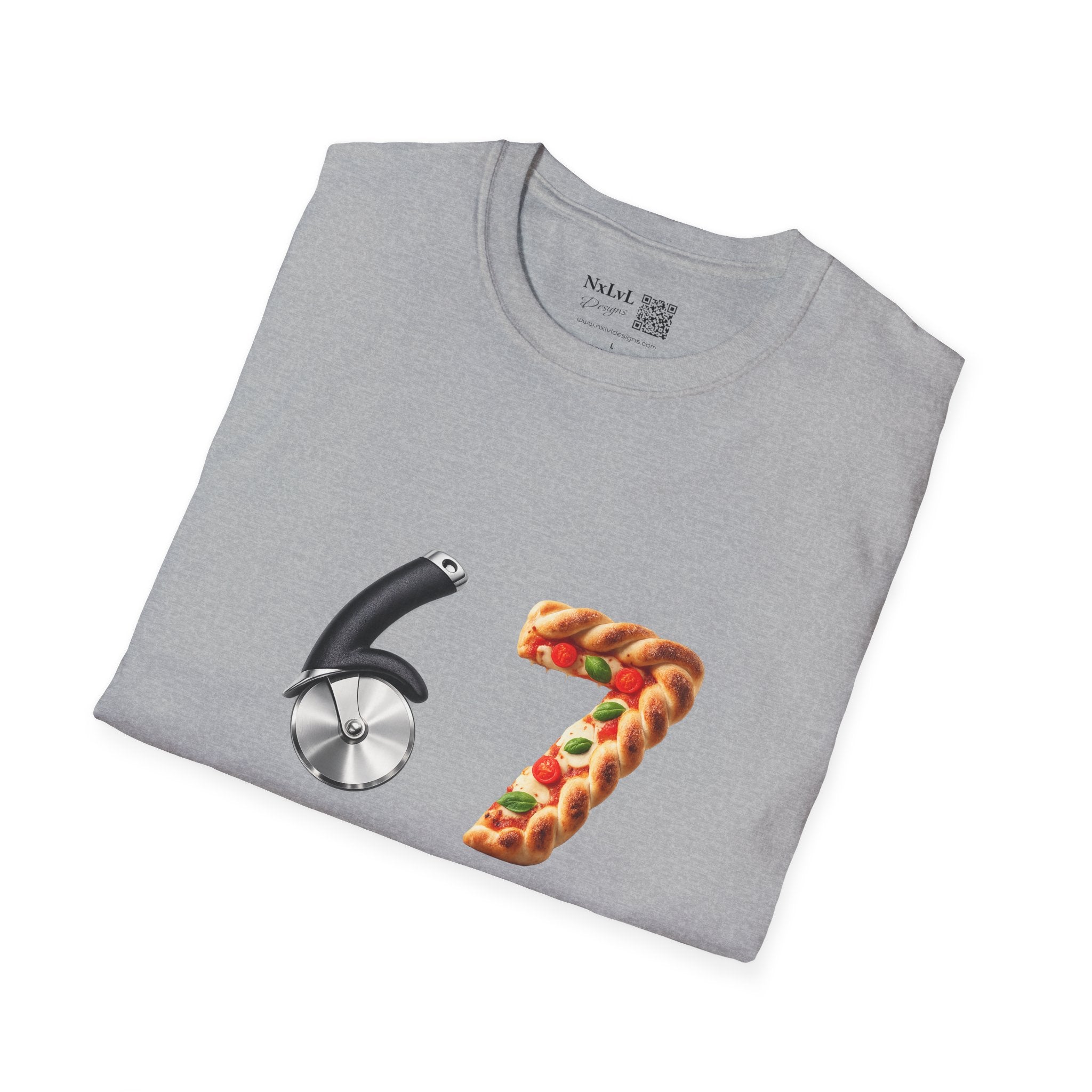 Pizza & Pizza Cutter '67' T-Shirt — Funny Pizza Lover Graphic Tee