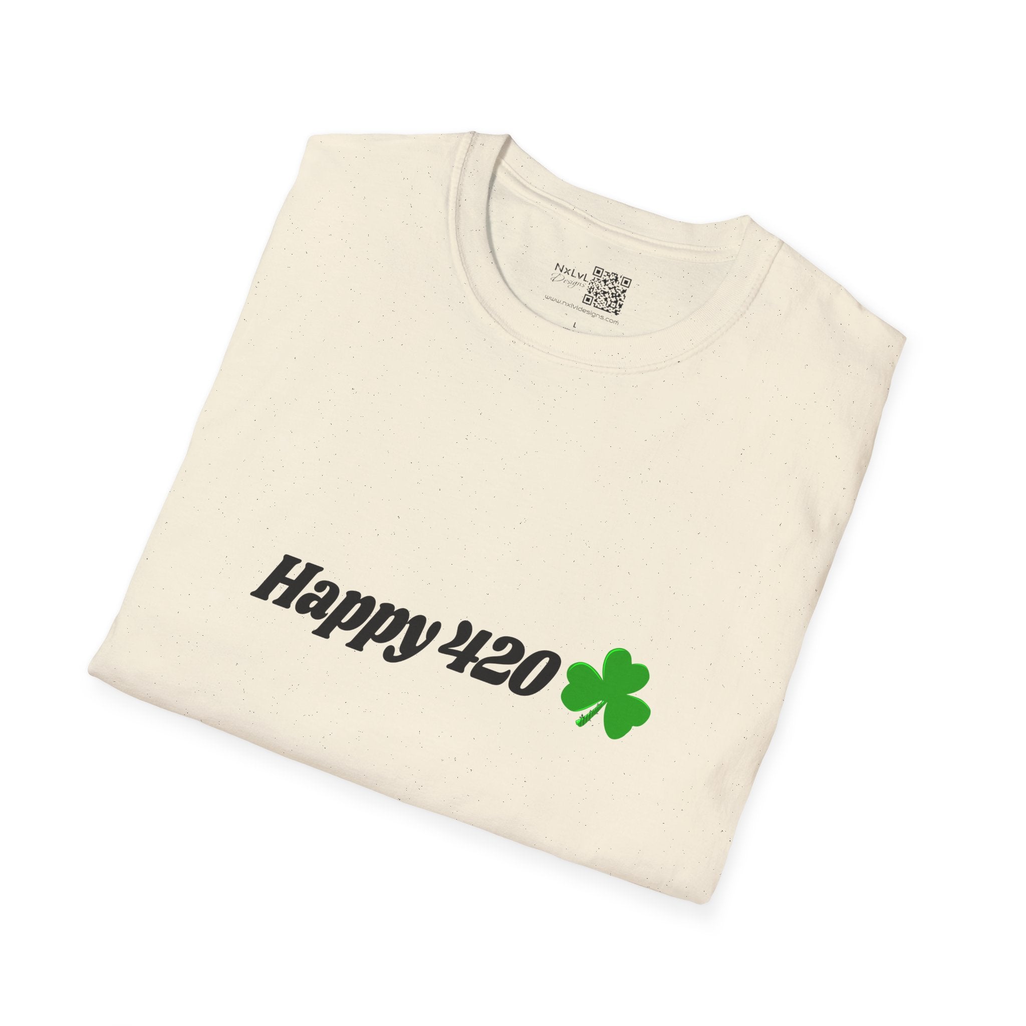 Happy 420 Irish Pride Unisex Softstyle Gildan64000 T-Shirt