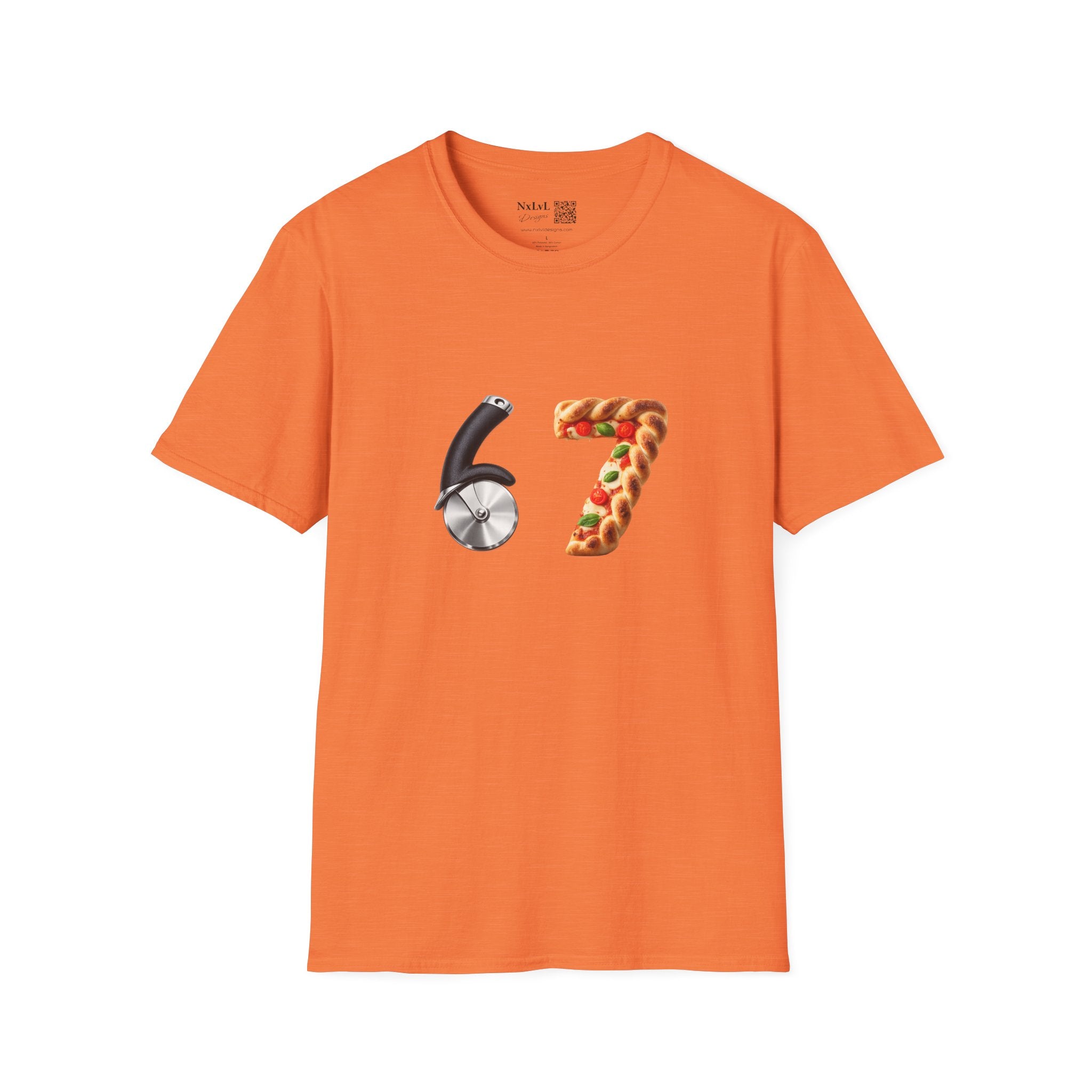 Pizza & Pizza Cutter '67' T-Shirt — Funny Pizza Lover Graphic Tee