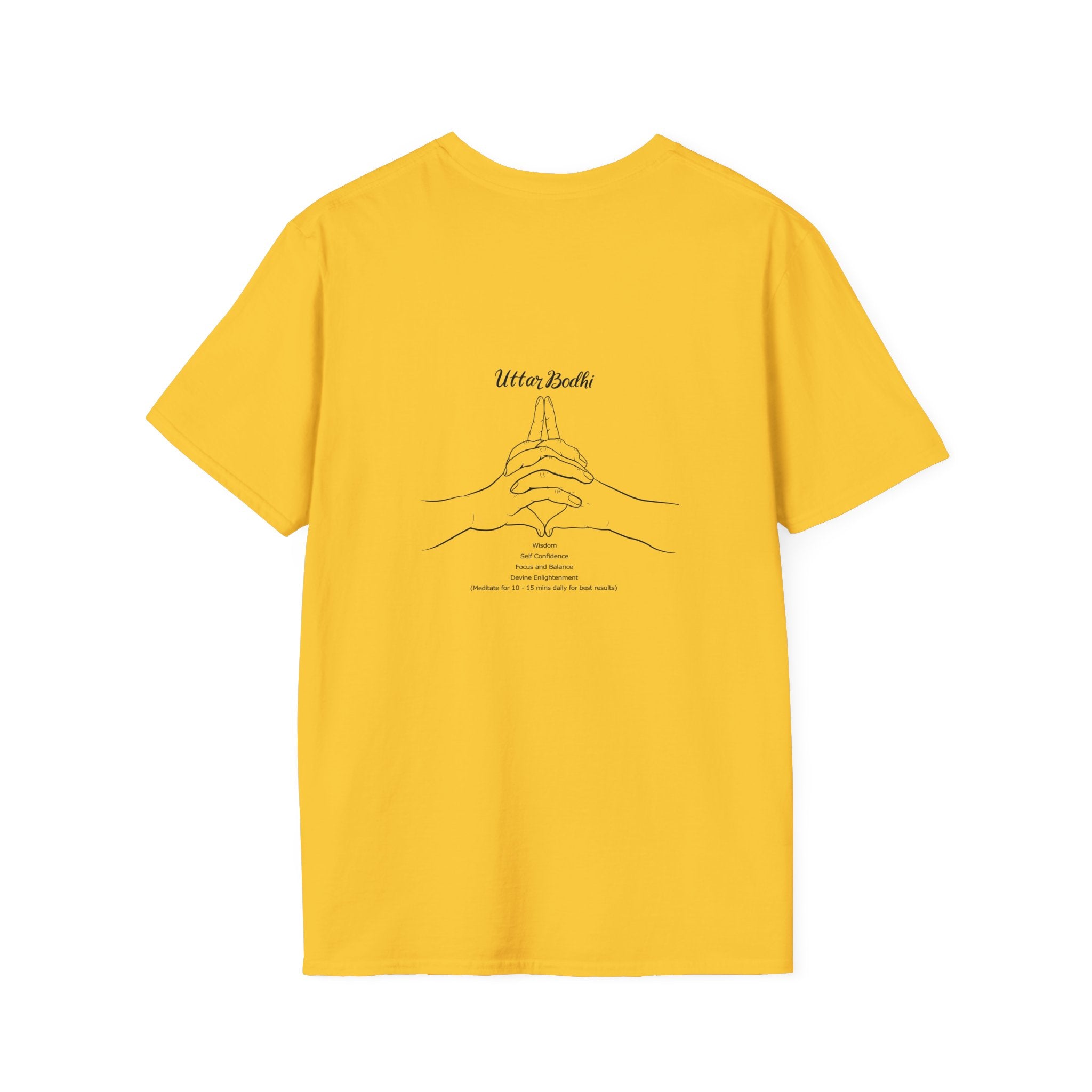 Uttara Bodhi Meditating Mudra - Unisex Gildan64000 T-shirt