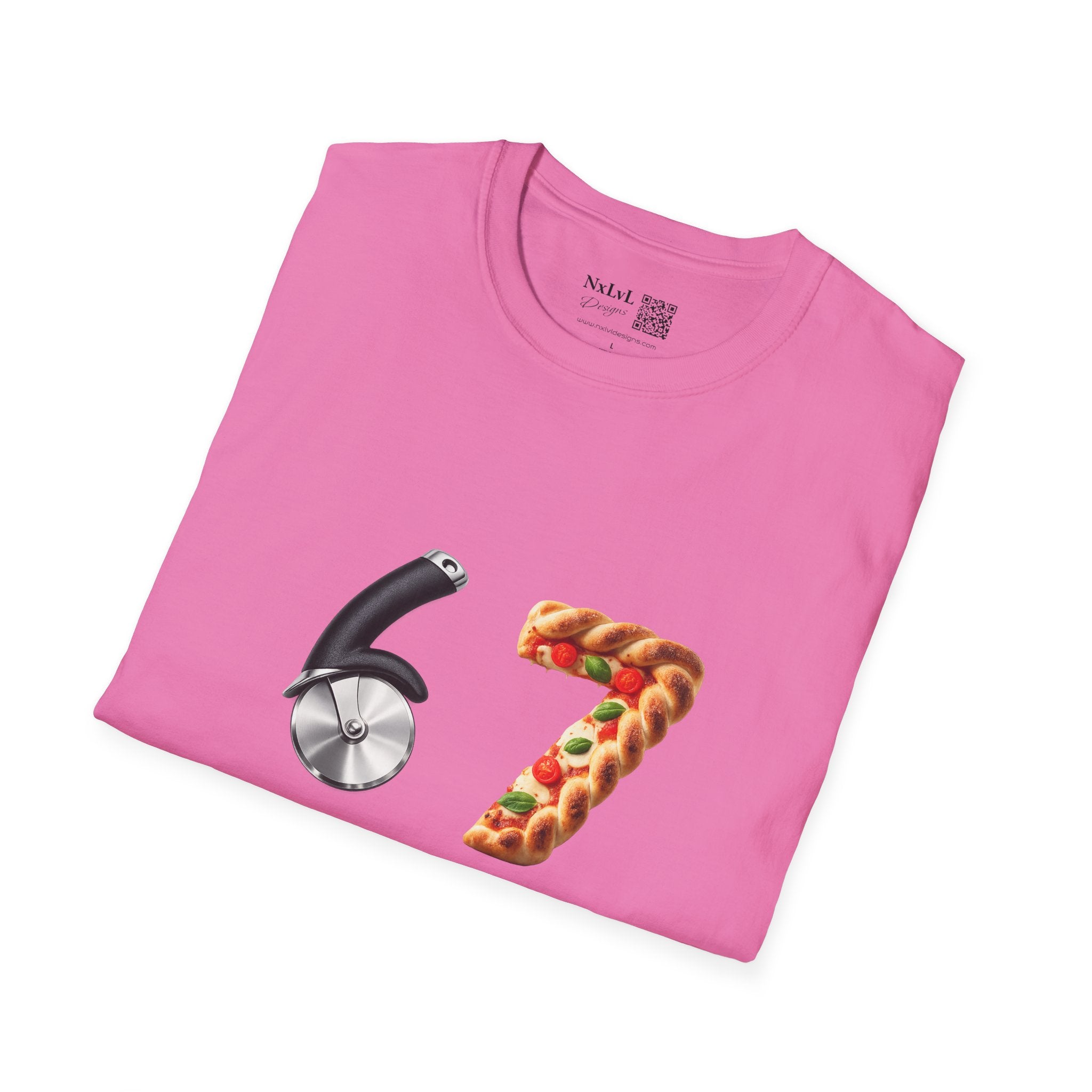 Pizza & Pizza Cutter '67' T-Shirt — Funny Pizza Lover Graphic Tee