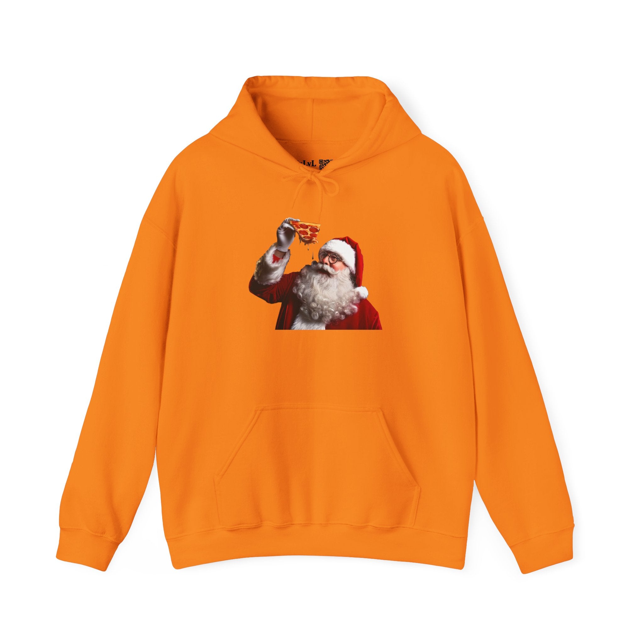 Santa Eating Pepperoni Pizza Hoodie