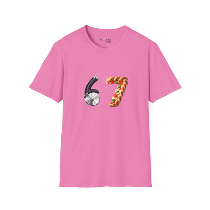 Pizza & Pizza Cutter '67' T-Shirt — Funny Pizza Lover Graphic Tee
