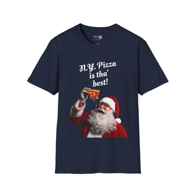 Santa eating a roni slice shirt