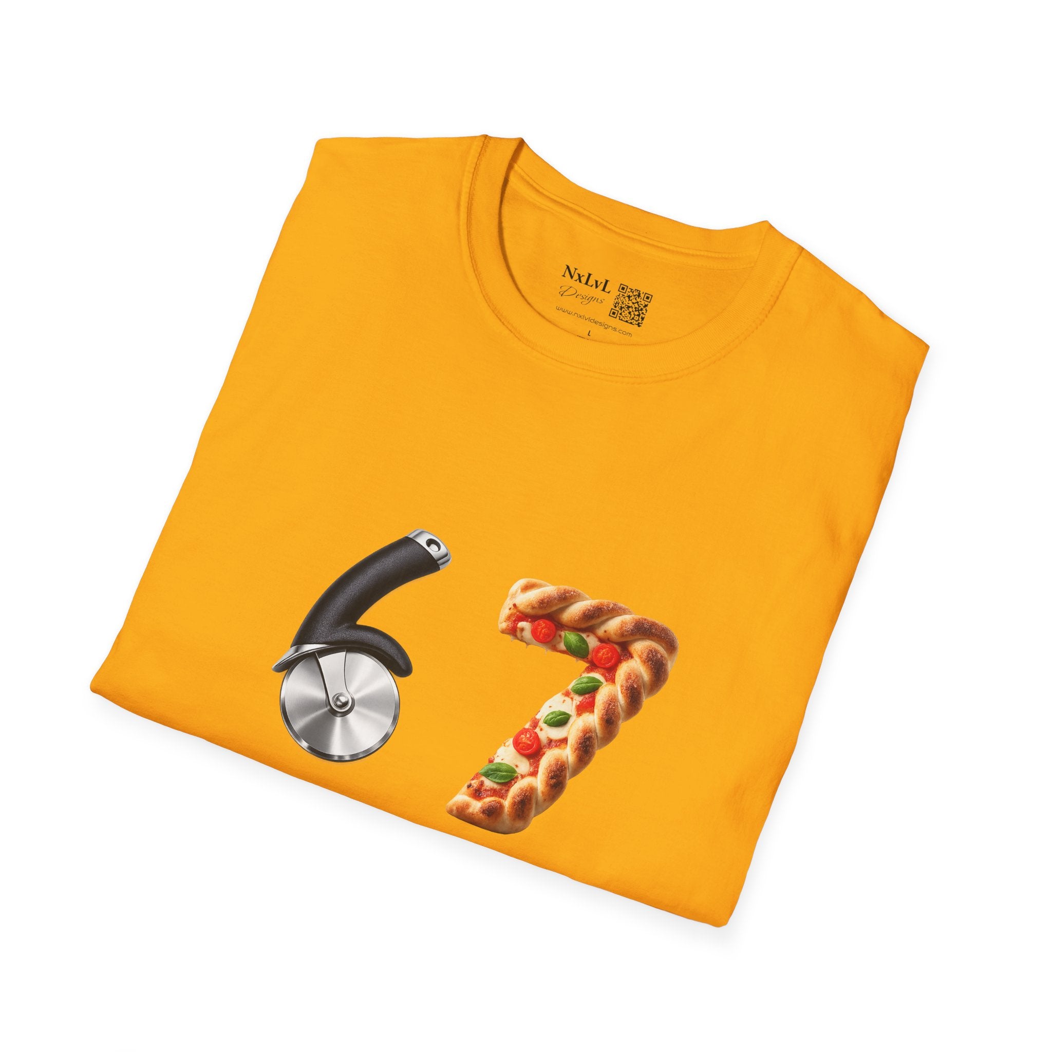Pizza & Pizza Cutter '67' T-Shirt — Funny Pizza Lover Graphic Tee