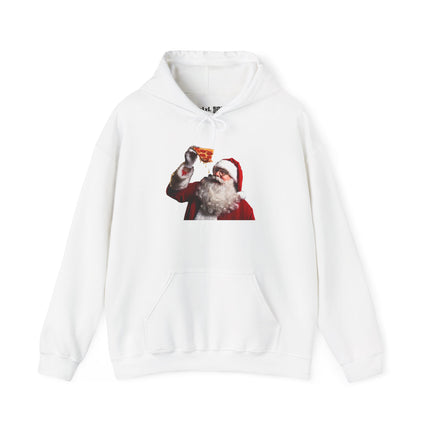 Santa Eating Pepperoni Pizza Hoodie