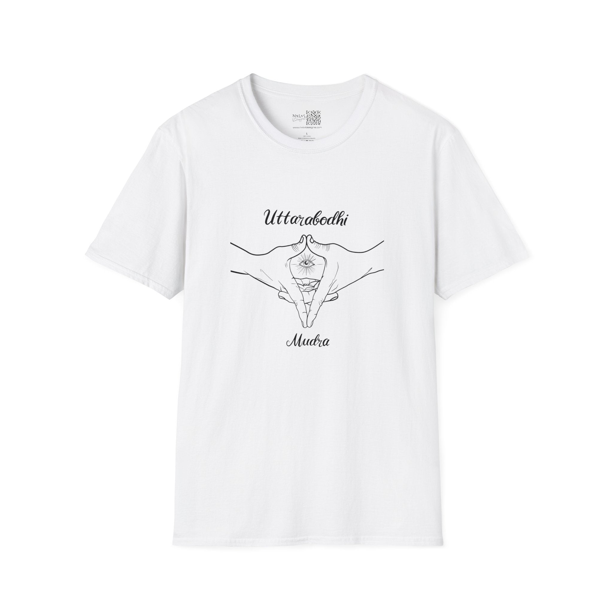 Uttara Bodhi Meditating Mudra - Unisex Gildan64000 T-shirt